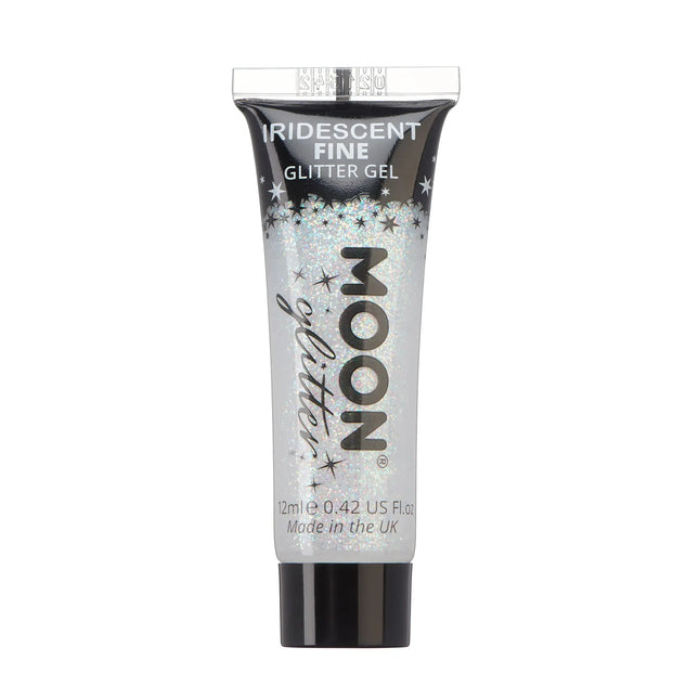Moon Glitter Iridescent Fine Glitter Gel Valkoinen 12ml