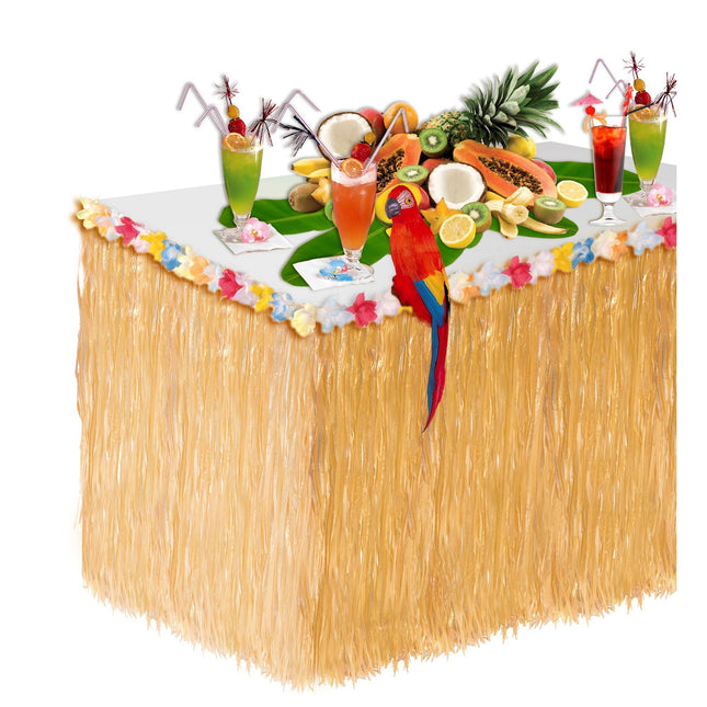 Havaiji pöytä hame kukkia