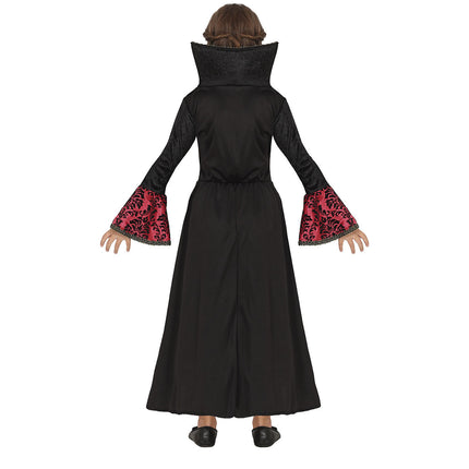Vampyyri Halloween puku tyttö musta punainen