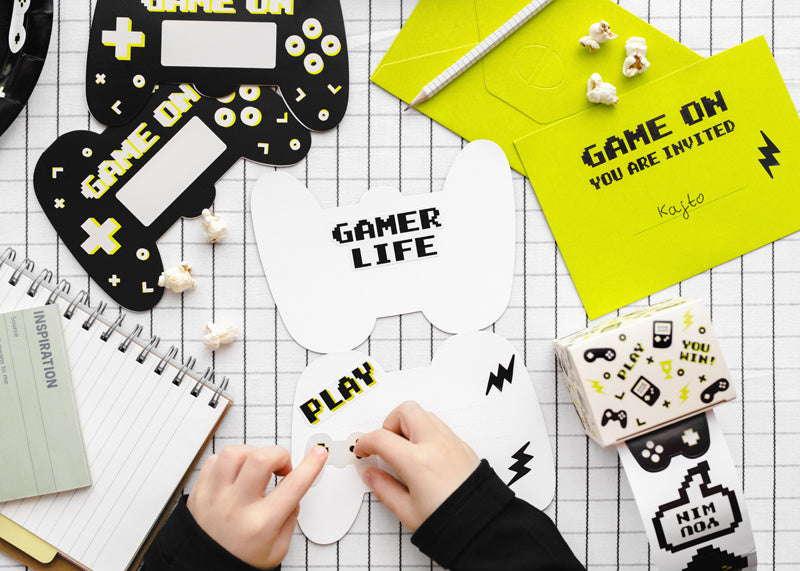 Gaming Party kutsut 16cm 6kpl