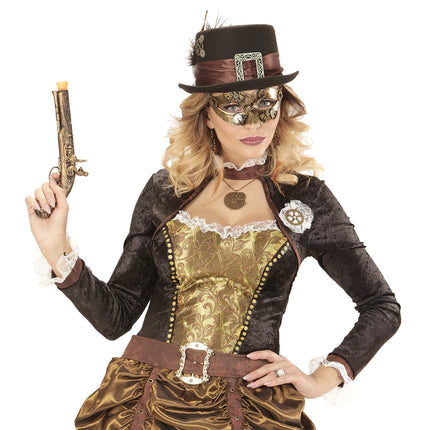 Steampunk silmänaamari kupari