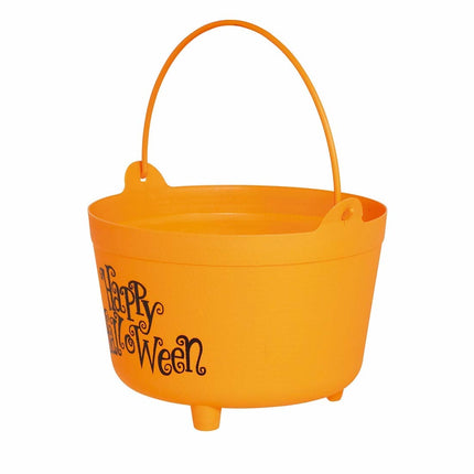 Oranssi Halloween karkkia ämpäri Happy Halloween 30cm