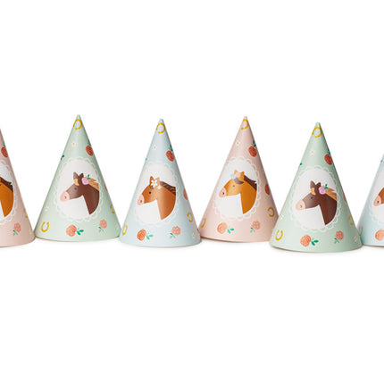 Hevosen juhlahatut 16cm 6kpl