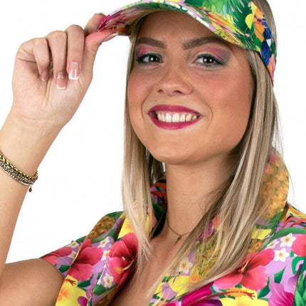 Auringonvarjostin Havaiji Print Vaaleanpunainen