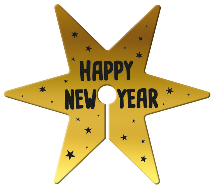 Lasimerkit Happy New Year 12 kpl