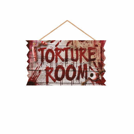 Halloween ovikyltti Torture Room 35cm