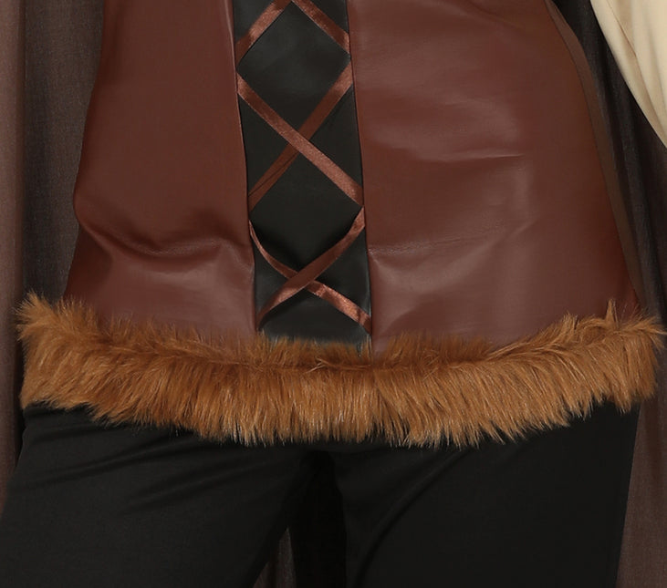 Viikinki puku ruskea naiset