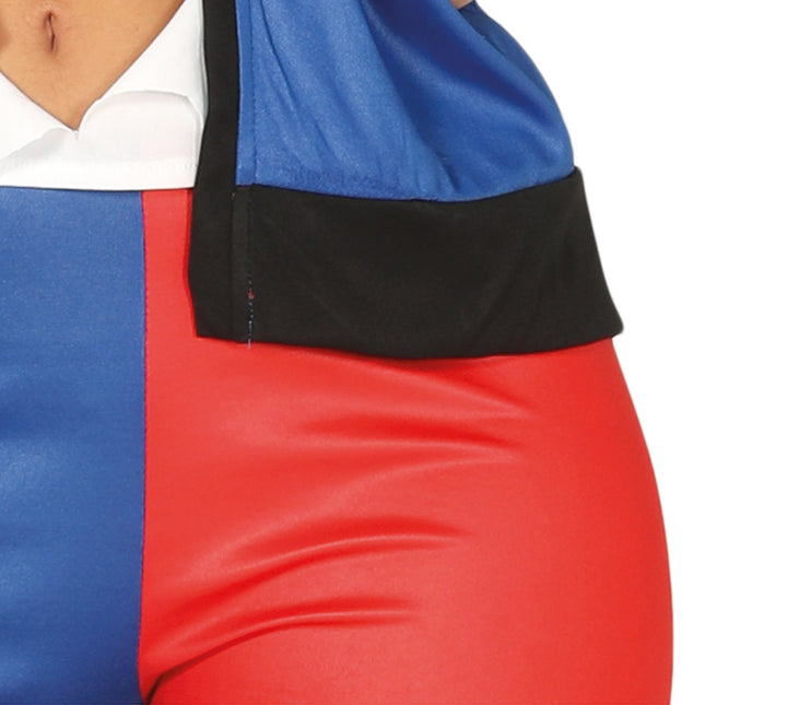 Harley Quinn puku Punainen Sininen Ladies