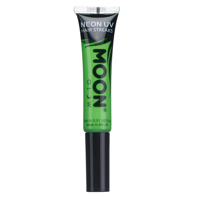 Moon Glow Neon UV hiusraidat Intense Green 15ml