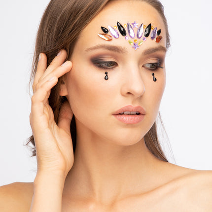 Moon Terror Halloween kasvojen jalokivet Evil Queen