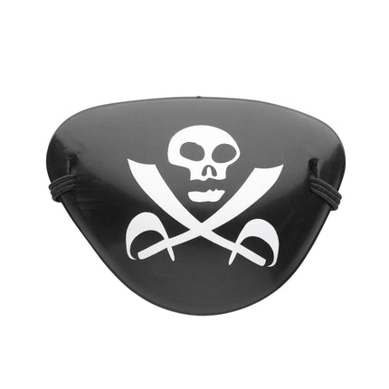 Mustavalkoinen merirosvon silmälappu