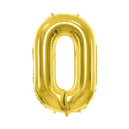 0 vuoden kuva ilmapallo kultainen tyhjä 72cm