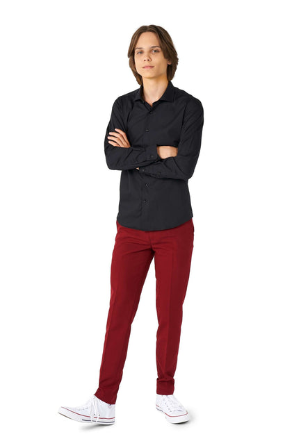 Musta paita poika teini OppoSuits