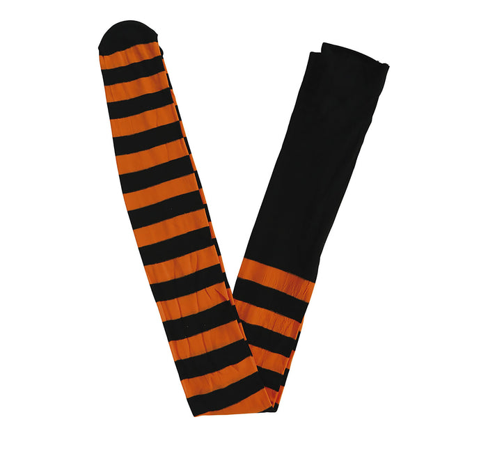 Oranssi leggingit raidallinen