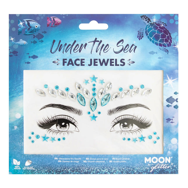 Moon Glitter Face korut meren alla