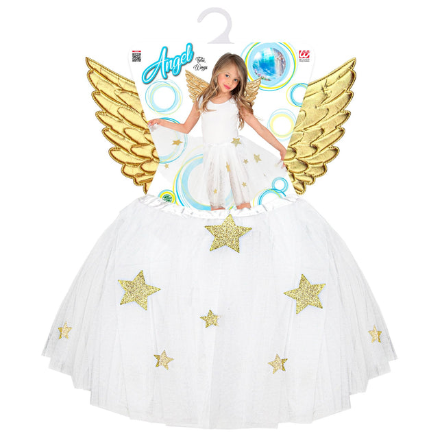 Enkeli pukusetti tyttö 2 kpl