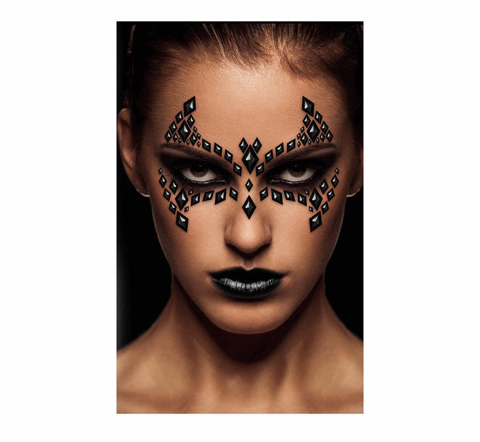 Mustat kasvot tarrat Bat 30x14 cm