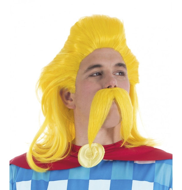 Cacofonix Asterix parta ja peruukki setti