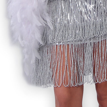 Charleston mekko hopea naiset