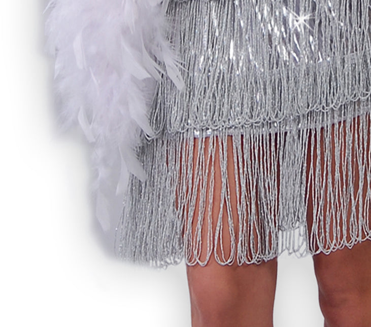 Charleston mekko hopea naiset