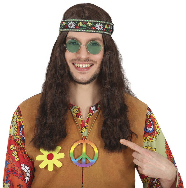 Hippie 60S kaulakoru värillinen