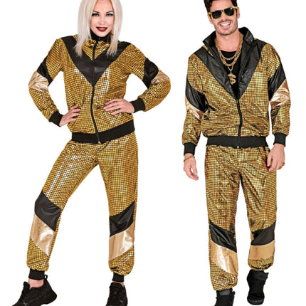 Kultainen verryttelypuku vika