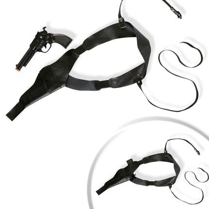 Cowboy Holster Musta