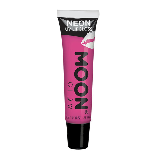 Moon Glow Neon UV-huulikiilto Intense Pink Raspberry 15ml