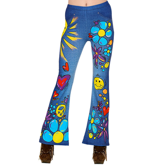 Hippie 60S legginsit Siniset naiset