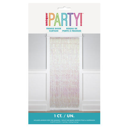 Valkoinen oviverho Pearl 2m