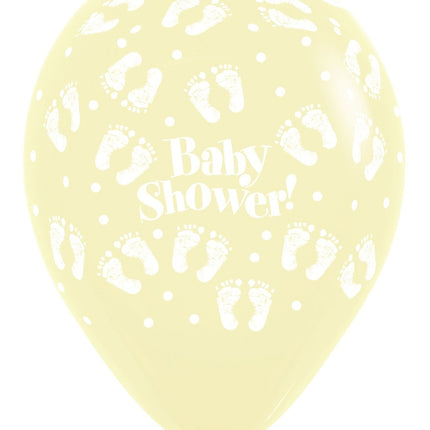 Ilmapallot Baby Shower Jalanjäljet Pastel Matte Mix 30cm 25kpl