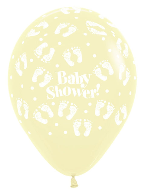 Ilmapallot Baby Shower Jalanjäljet Pastel Matte Mix 30cm 25kpl