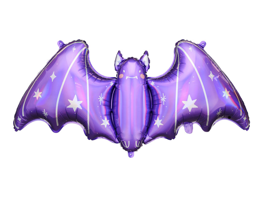 Violetti Halloween helium ilmapallo Bat tyhjä 51cm