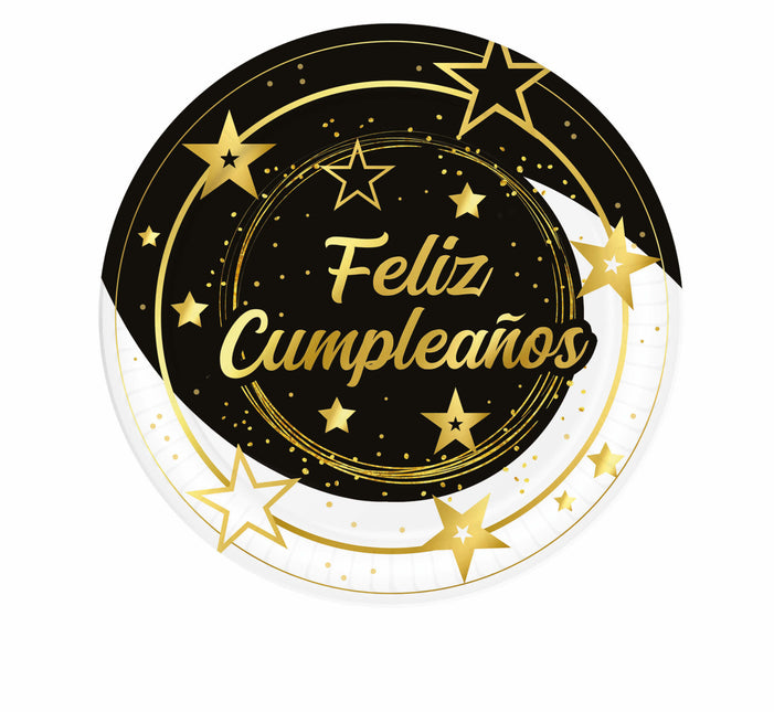 Feliz Cumpleanos lautaset 23cm 6kpl