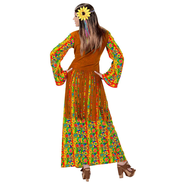 Hippie 60S mekko naiset liivin kanssa