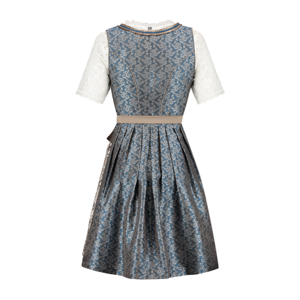 Valkoinen Sininen Dirndl Mekko Oktoberfest Vaaleanpunainen Ladies