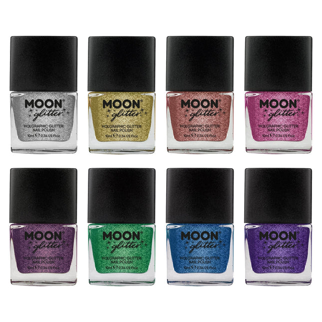 Moon Glitter Holografinen kynsilakka vihreä 14ml