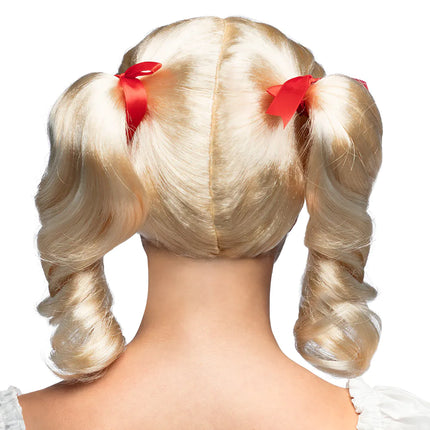 Vaalea peruukki hännät