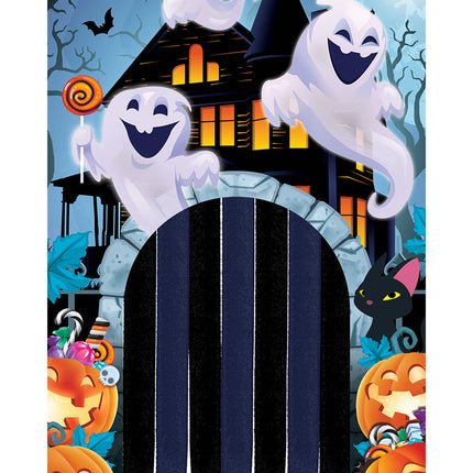 Halloween Ovi verho Ghosts 2.45m