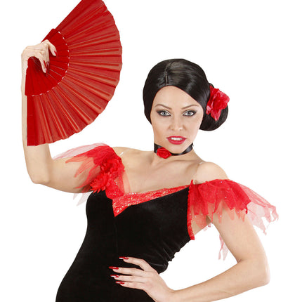 Punainen tuuletin kangas