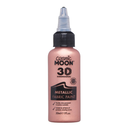 Cosmic Moon Metallinen kangasmaali Rose Gold 30ml