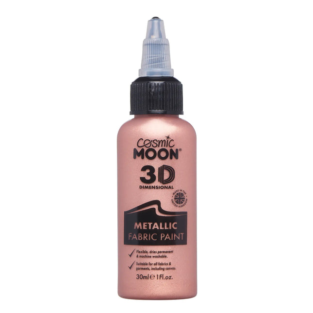 Cosmic Moon Metallinen kangasmaali Rose Gold 30ml