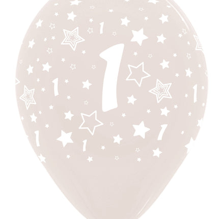 Ilmapallot numero 1 kristallinkirkas 30cm 25kpl 25kpl