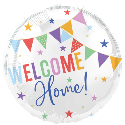 Tervetuloa kotiin helium ilmapallo tyhjä 45cm