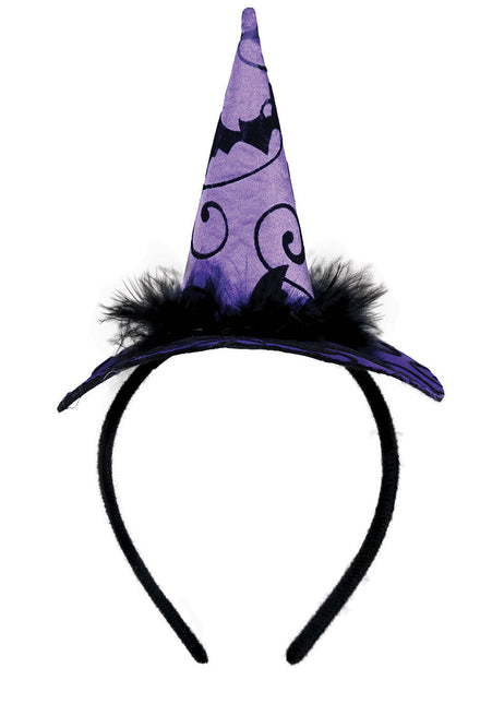 Violetti Halloween hiusnauha noita hattu