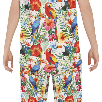 Havaiji puku Miehet 2-osainen