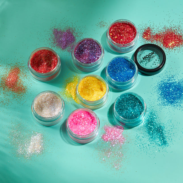 Moon Glitter Iridescent Glitter Shakers Vaaleanpunainen 5g
