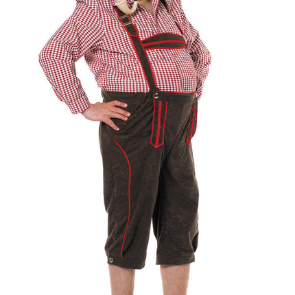 Lederhosen Musta Punainen Miehet