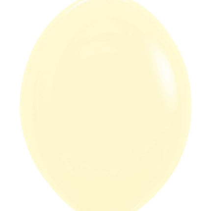 Ilmapallot Pastelli Matta Keltainen 30cm 50kpl