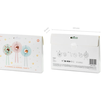 Hevosen ruusuke 35cm 3kpl